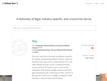 Tablet Screenshot of definedterm.com